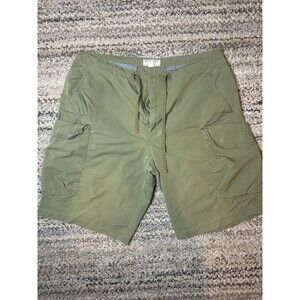 J crew Wallace & Barnes Cargo Short Size 33 Mens Army Green  Twill